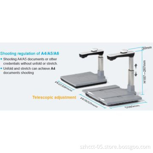 High-Definition USB Document Camera Stand, 24-bit Color Depth